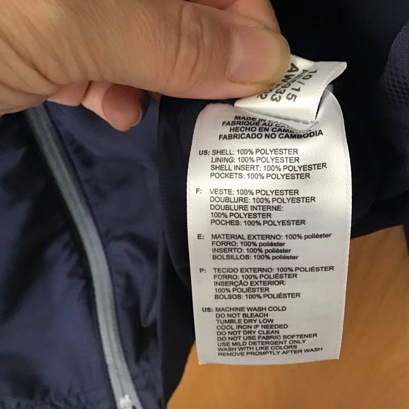 Men's Adidas Navy Golf Club Windbreaker Jacket NWT - Picture 12 of 13